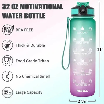 Botella de Agua Con Marcador de Tiempo